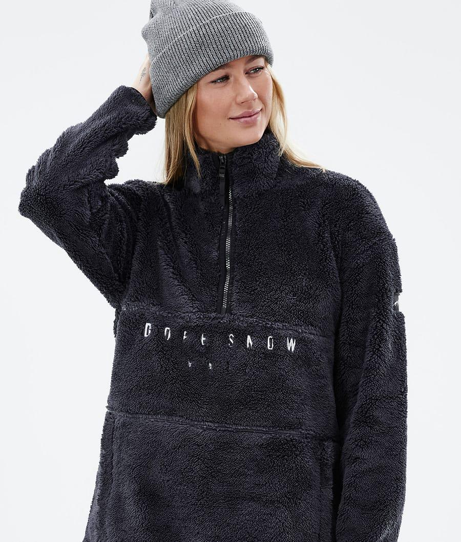 Women's Dope Pile W Fleece Sweater Phantom Black  USA |  IVHOC-7093