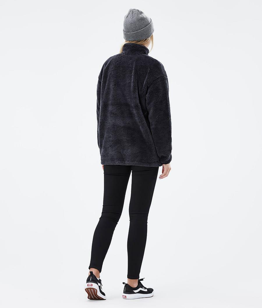 Women's Dope Pile W Fleece Sweater Phantom Black  USA |  IVHOC-7093