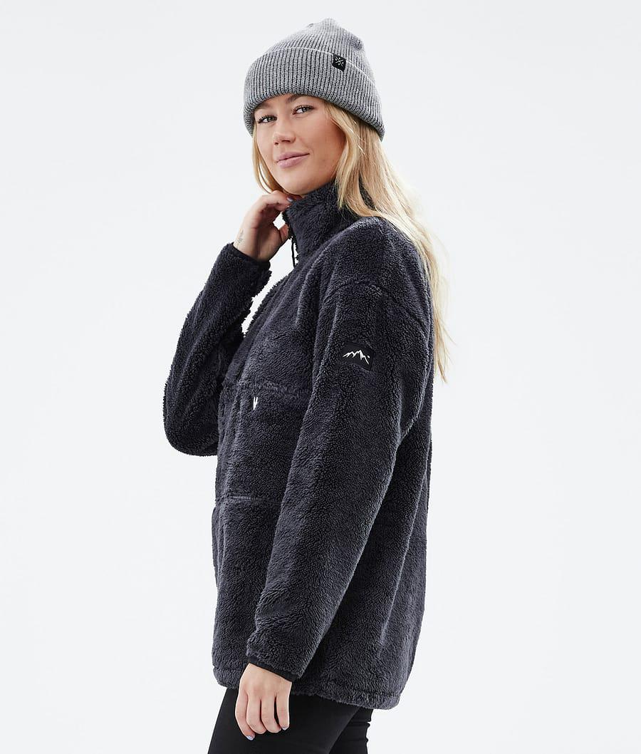 Women's Dope Pile W Fleece Sweater Phantom Black  USA |  IVHOC-7093