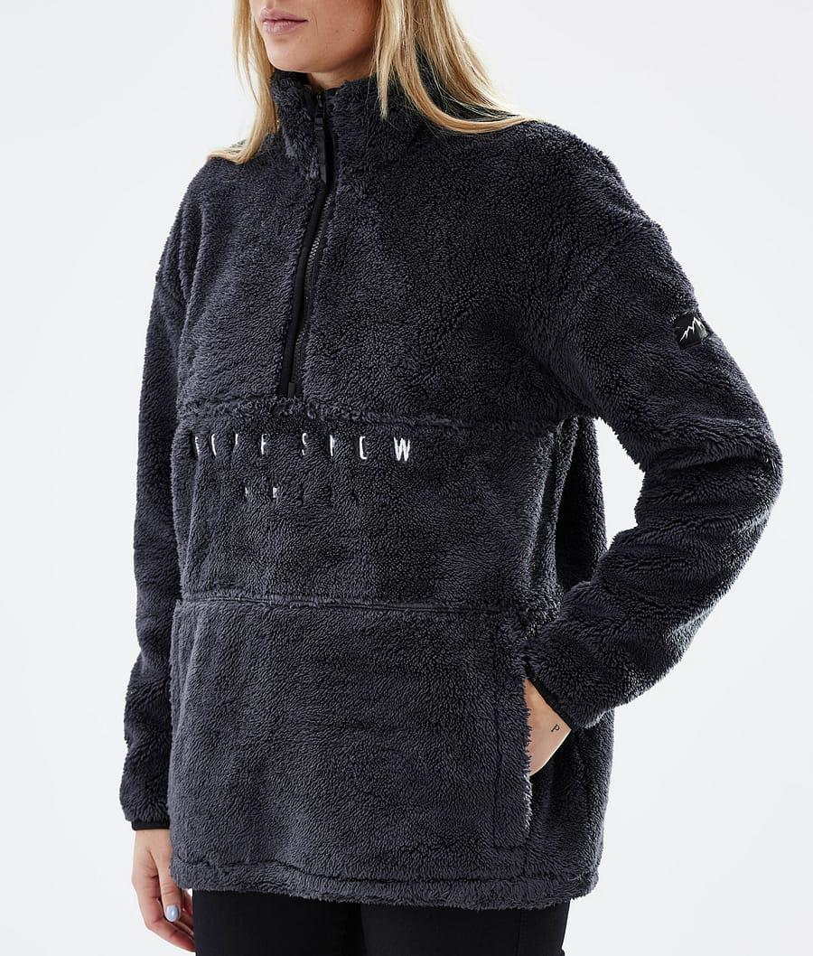 Women's Dope Pile W Fleece Sweater Phantom Black  USA |  IVHOC-7093