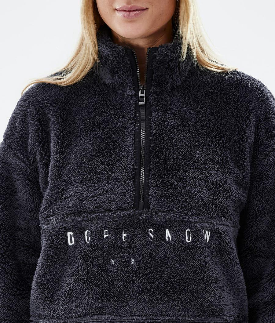 Women's Dope Pile W Fleece Sweater Phantom Black  USA |  IVHOC-7093