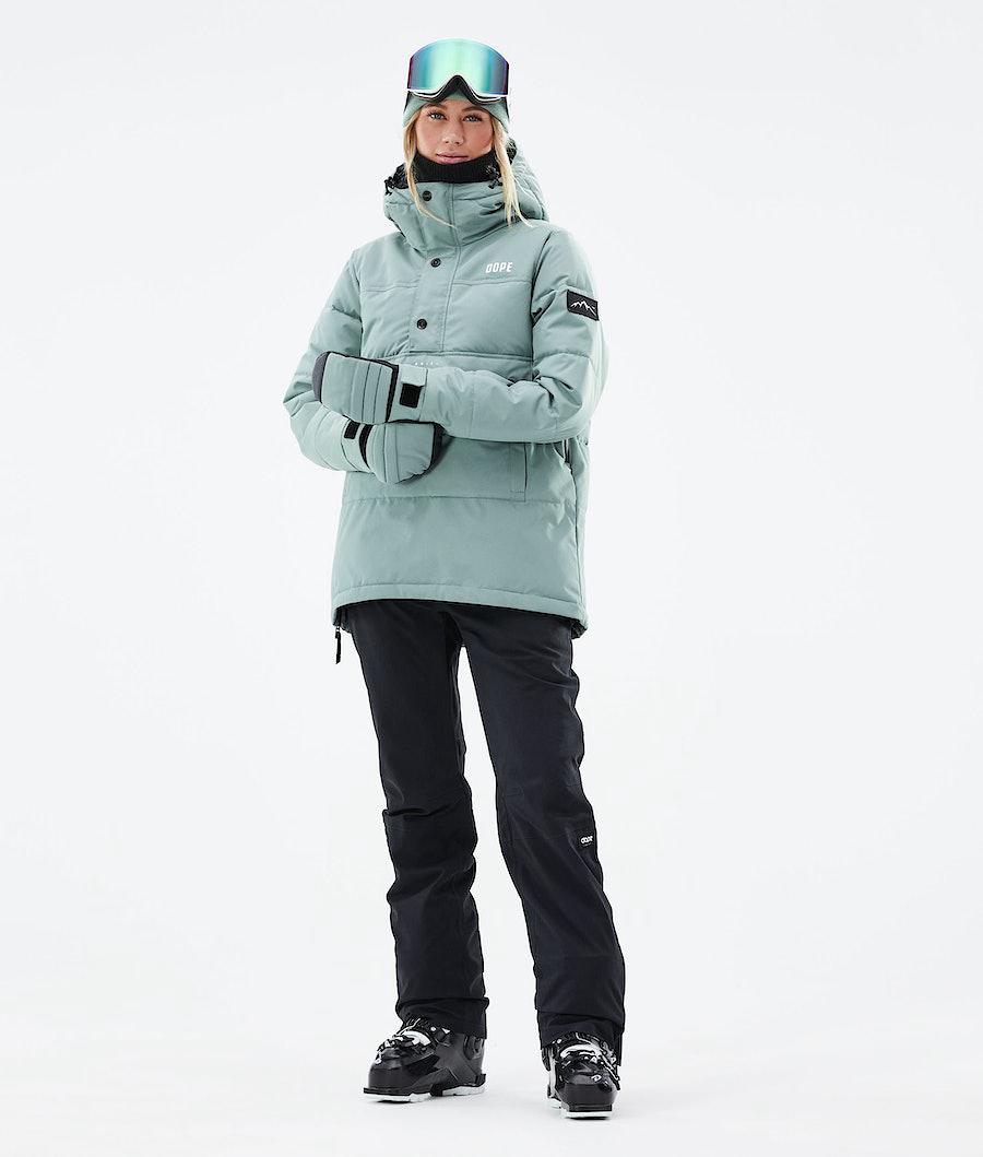 Women's Dope Puffer W 2021 Ski Jacket Faded Green  USA |  QAPNS-2530