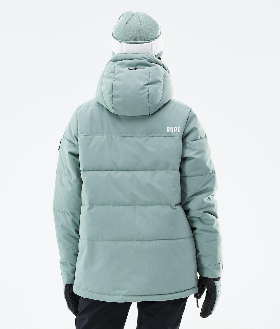 Women's Dope Puffer W 2021 Ski Jacket Faded Green  USA |  QAPNS-2530