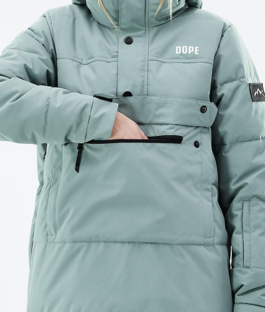 Women's Dope Puffer W 2021 Ski Jacket Faded Green  USA |  QAPNS-2530