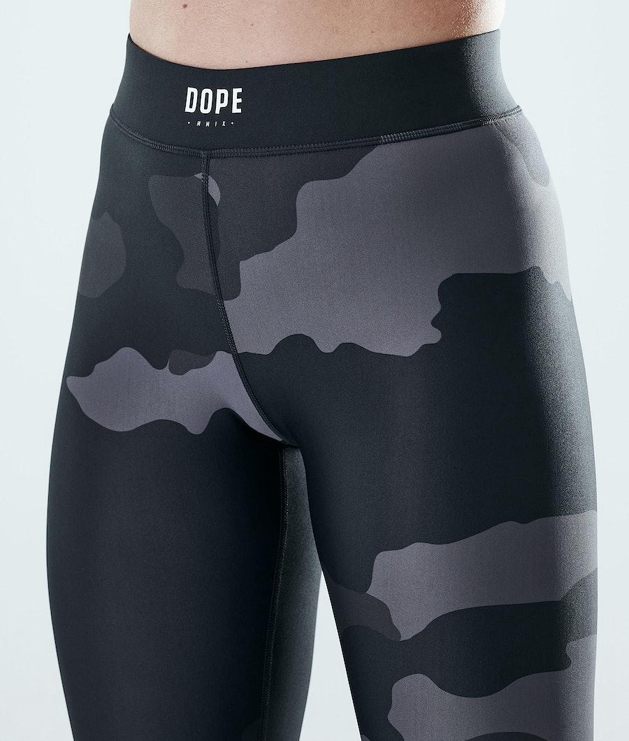 Women's Dope Razor Leggings Black Camo  USA |  HRPOC-1734