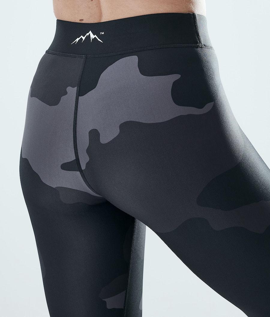 Women's Dope Razor Leggings Black Camo  USA |  HRPOC-1734