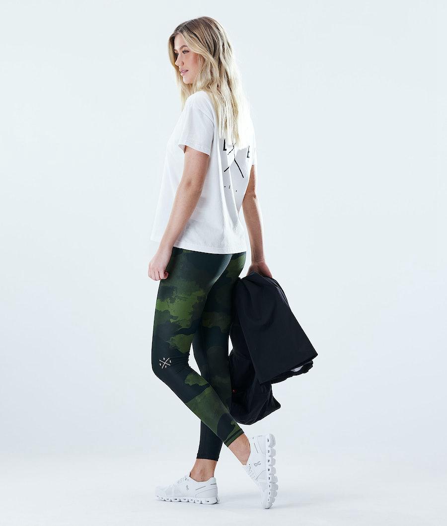 Women's Dope Razor Leggings Green Camo  USA |  LQBFE-4516