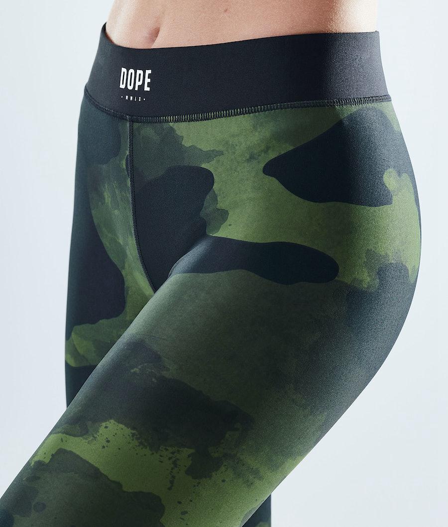 Women's Dope Razor Leggings Green Camo  USA |  LQBFE-4516