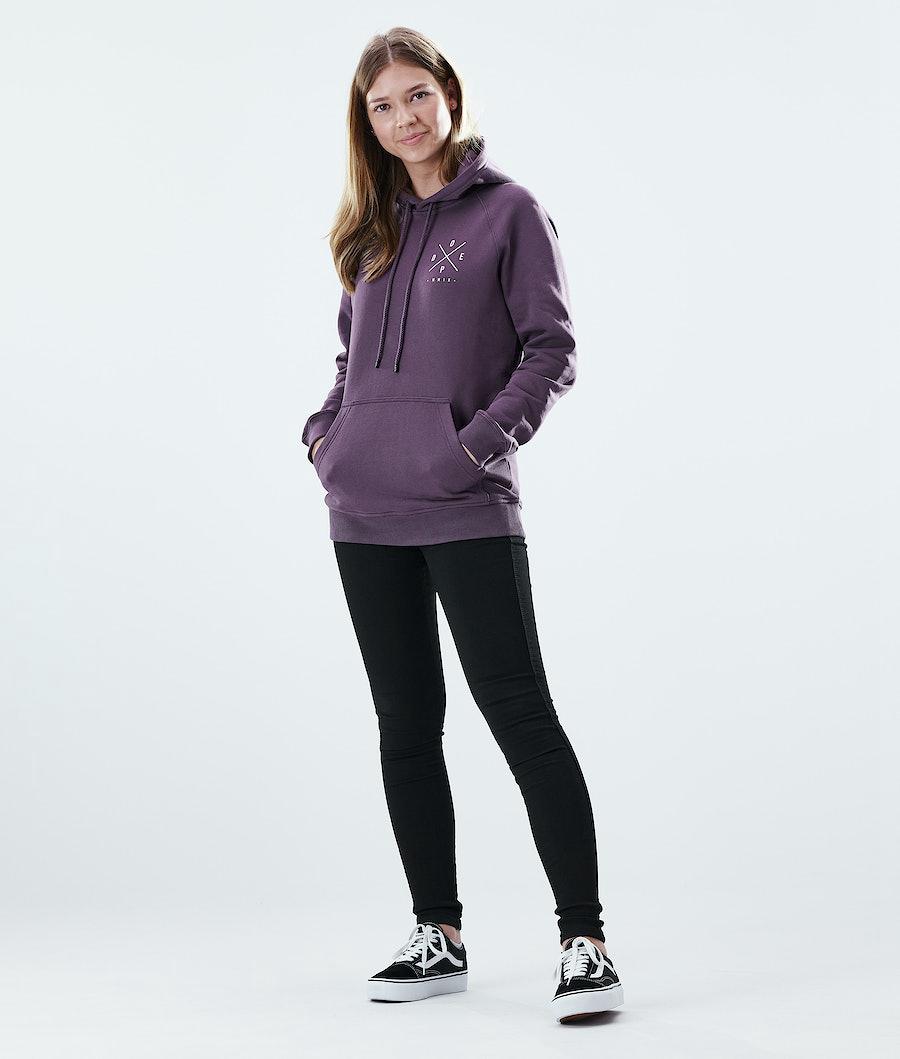 Women's Dope Regular 2X-Up Hoodie Faded Grape Purple  USA |  KWFZY-7529