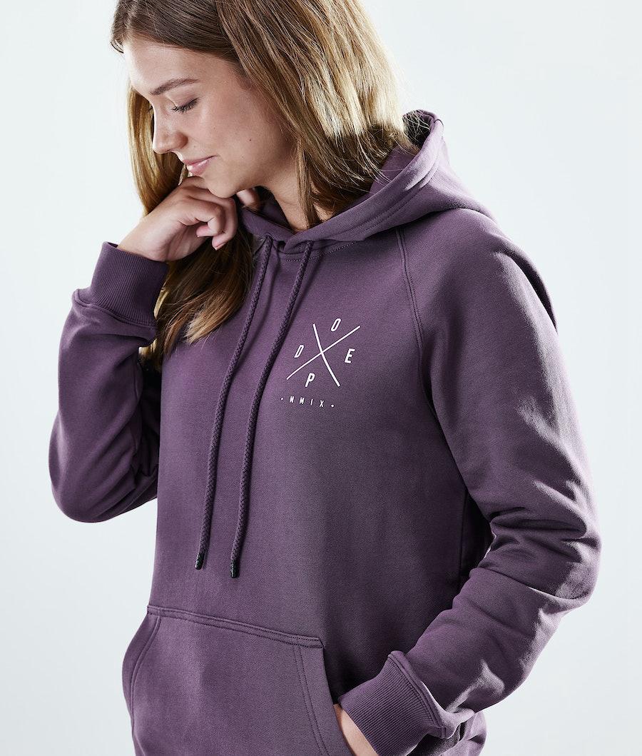 Women's Dope Regular 2X-Up Hoodie Faded Grape Purple  USA |  KWFZY-7529