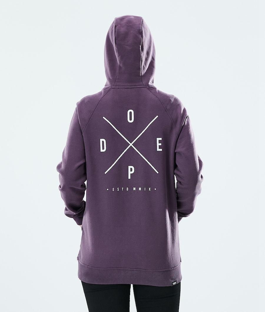 Women's Dope Regular 2X-Up Hoodie Faded Grape Purple  USA |  KWFZY-7529