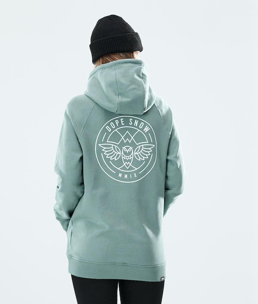 Women's Dope Regular Hoodie Beak Faded Green  USA |  MHSQL-6791