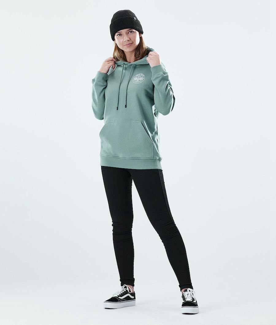 Women's Dope Regular Hoodie Beak Faded Green  USA |  MHSQL-6791