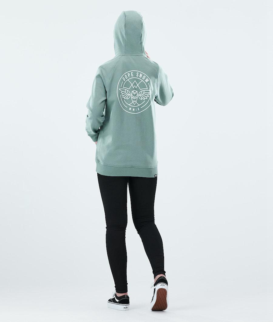 Women's Dope Regular Hoodie Beak Faded Green  USA |  MHSQL-6791