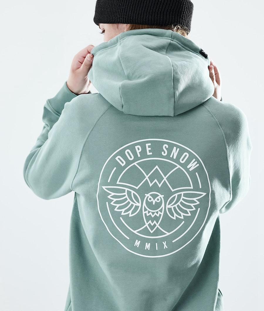 Women's Dope Regular Hoodie Beak Faded Green  USA |  MHSQL-6791