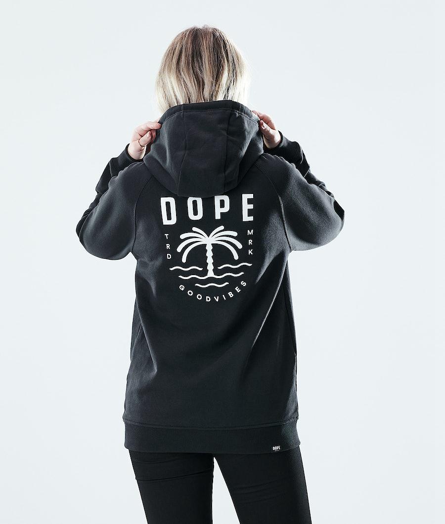 Women\'s Dope Regular Hoodie Palm Black  USA |  NDWJI-0792