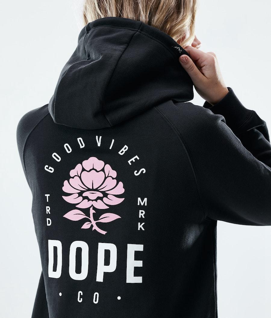 Women's Dope Regular Hoodie Rose Black  USA |  KIVDM-8720