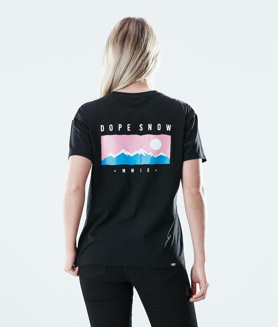 Women's Dope Regular Range T-shirt Black  USA |  HLKZI-6819