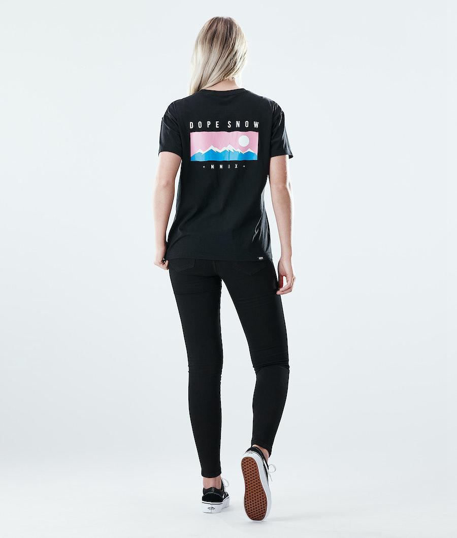 Women's Dope Regular Range T-shirt Black  USA |  HLKZI-6819