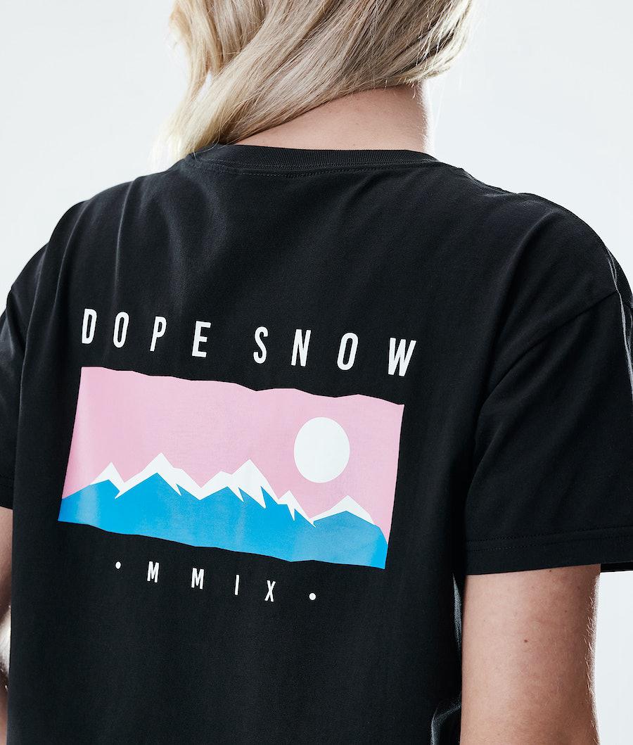 Women's Dope Regular Range T-shirt Black  USA |  HLKZI-6819