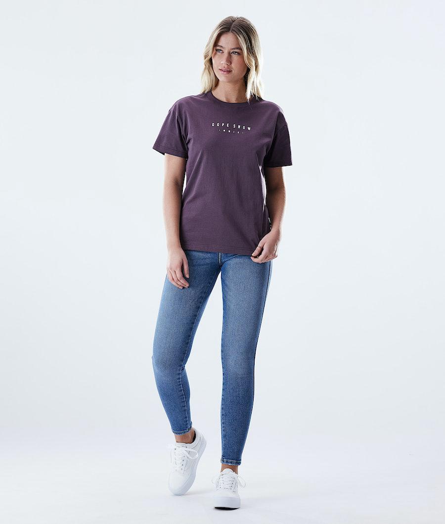 Women's Dope Regular Range T-shirt Faded Grape Purple  USA |  QMCBW-3891