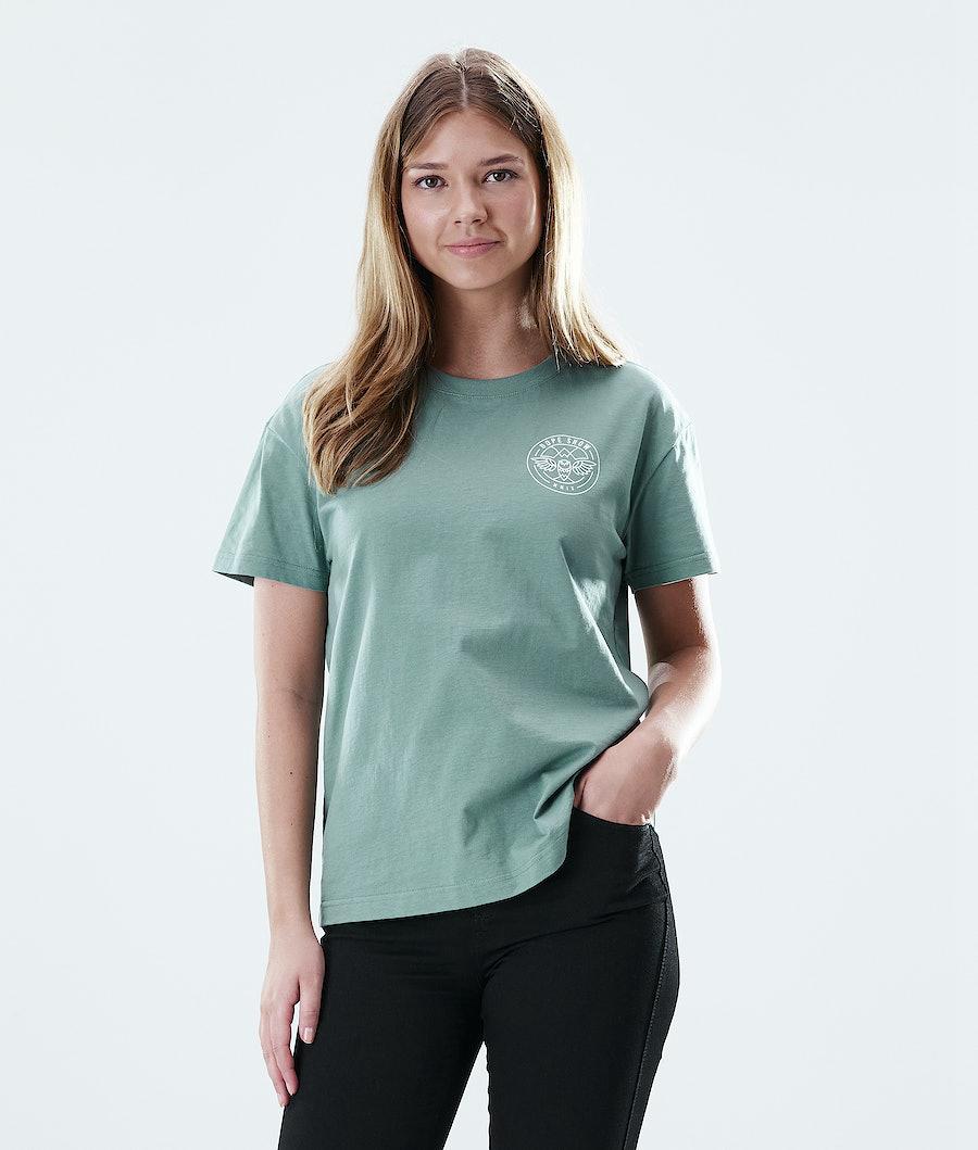 Women's Dope Regular T-shirt Beak Faded Green  USA |  DUNCR-9524