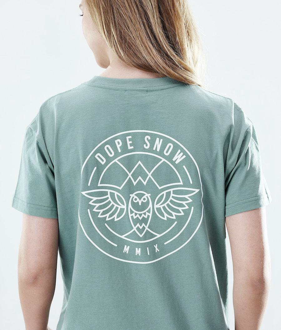 Women's Dope Regular T-shirt Beak Faded Green  USA |  DUNCR-9524