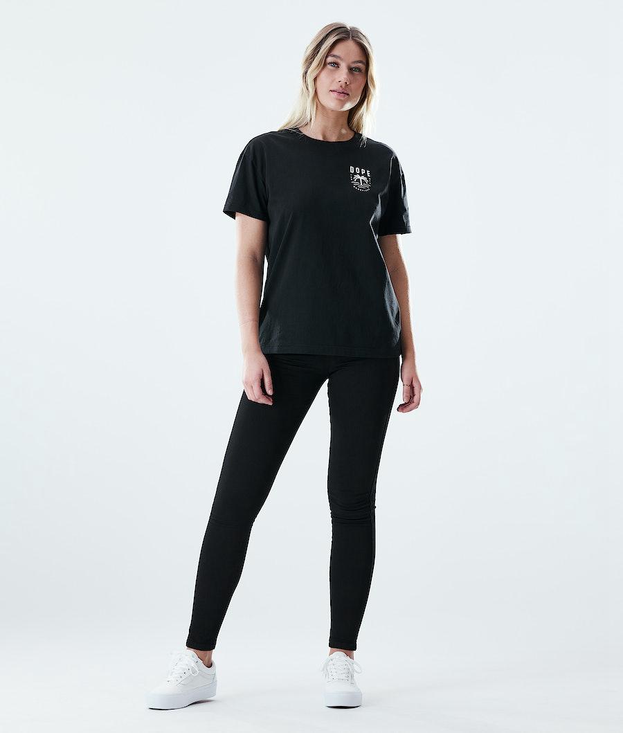 Women's Dope Regular T-shirt Palm Black  USA |  OLZDN-3792