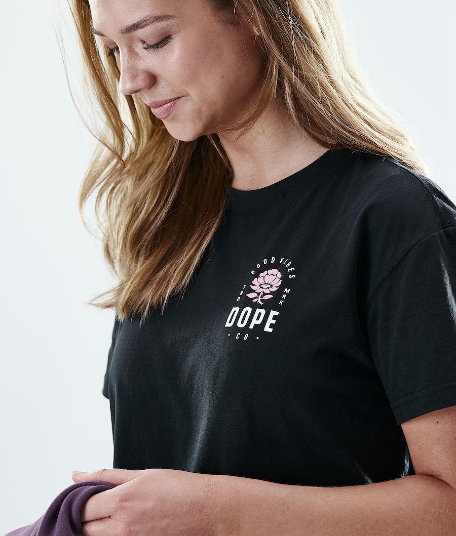 Women's Dope Regular T-shirt Rose Black  USA |  OXINZ-6108