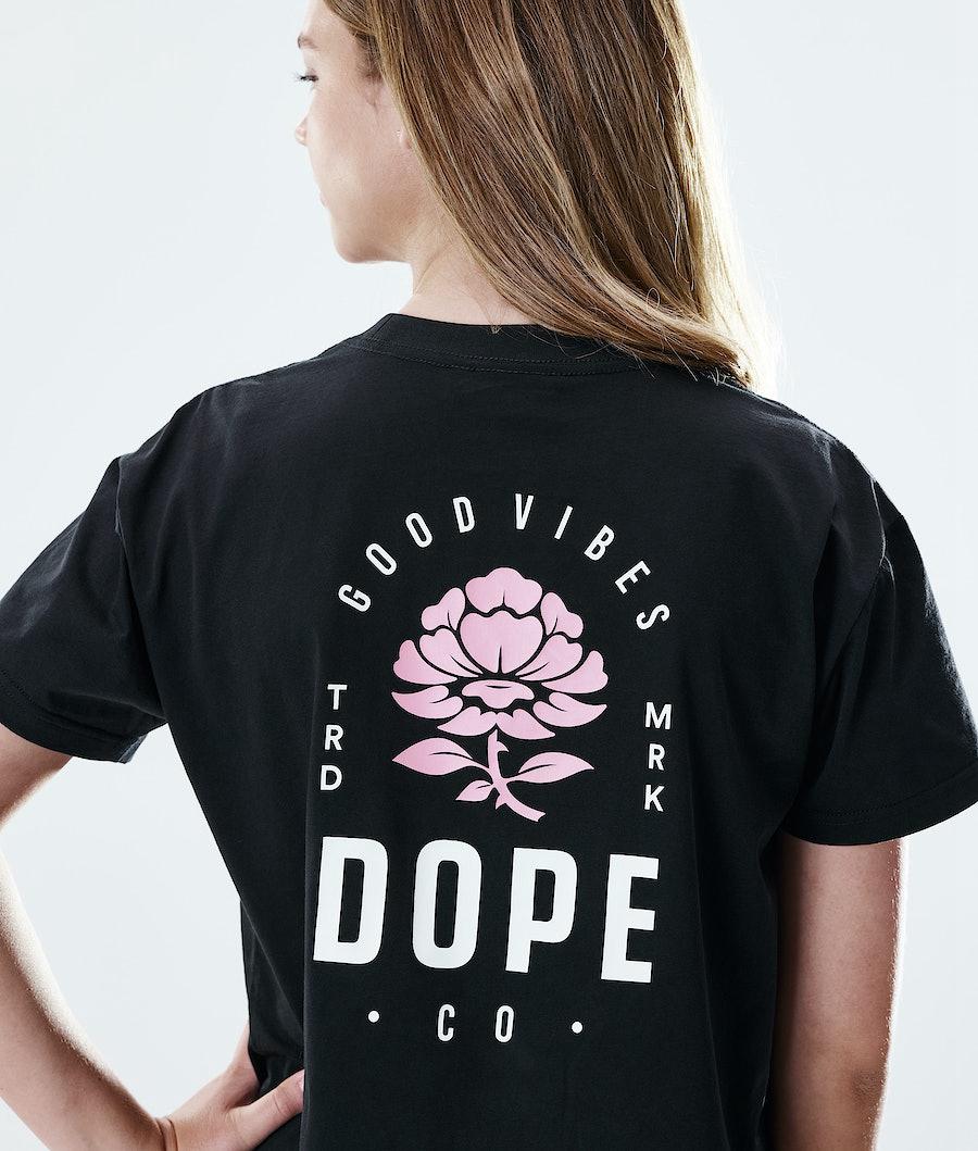 Women's Dope Regular T-shirt Rose Black  USA |  OXINZ-6108