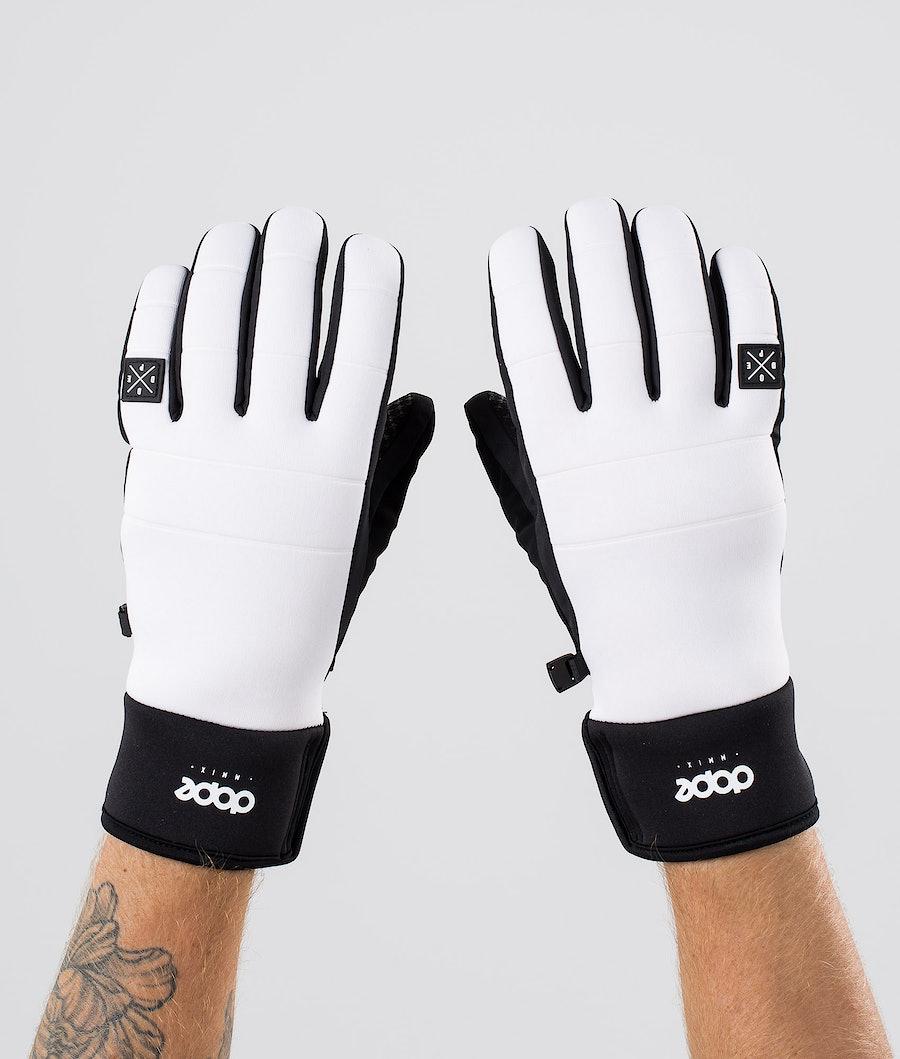 Women's Dope Signet Ski Gloves White/Black  USA |  JMSUC-1286