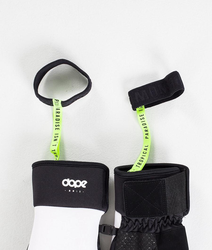 Women's Dope Signet Snow Mittens White/Black  USA |  EVQHJ-2563