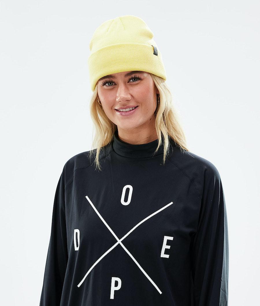 Women's Dope Solitude Faded Beanie Faded Yellow  USA |  QFUEA-7362