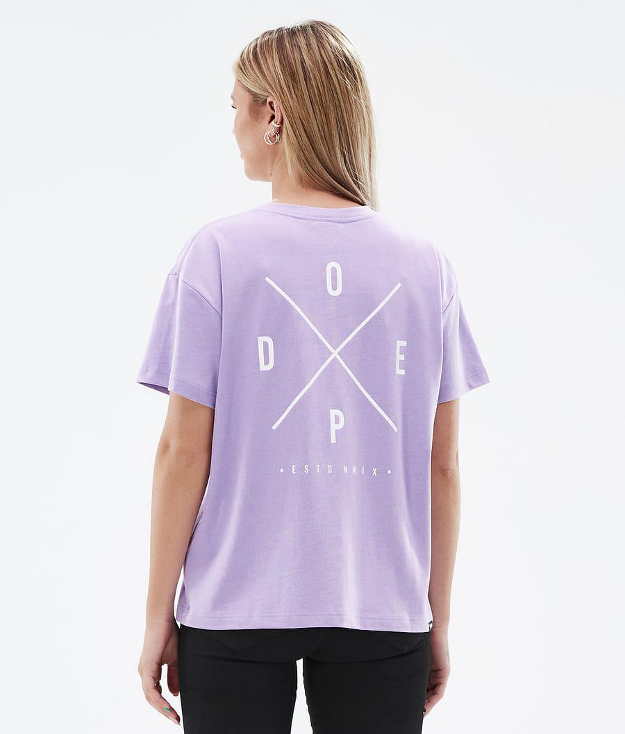 Women\'s Dope Standard W 2X-Up T-shirt Faded Violet Purple  USA |  CILBO-9342