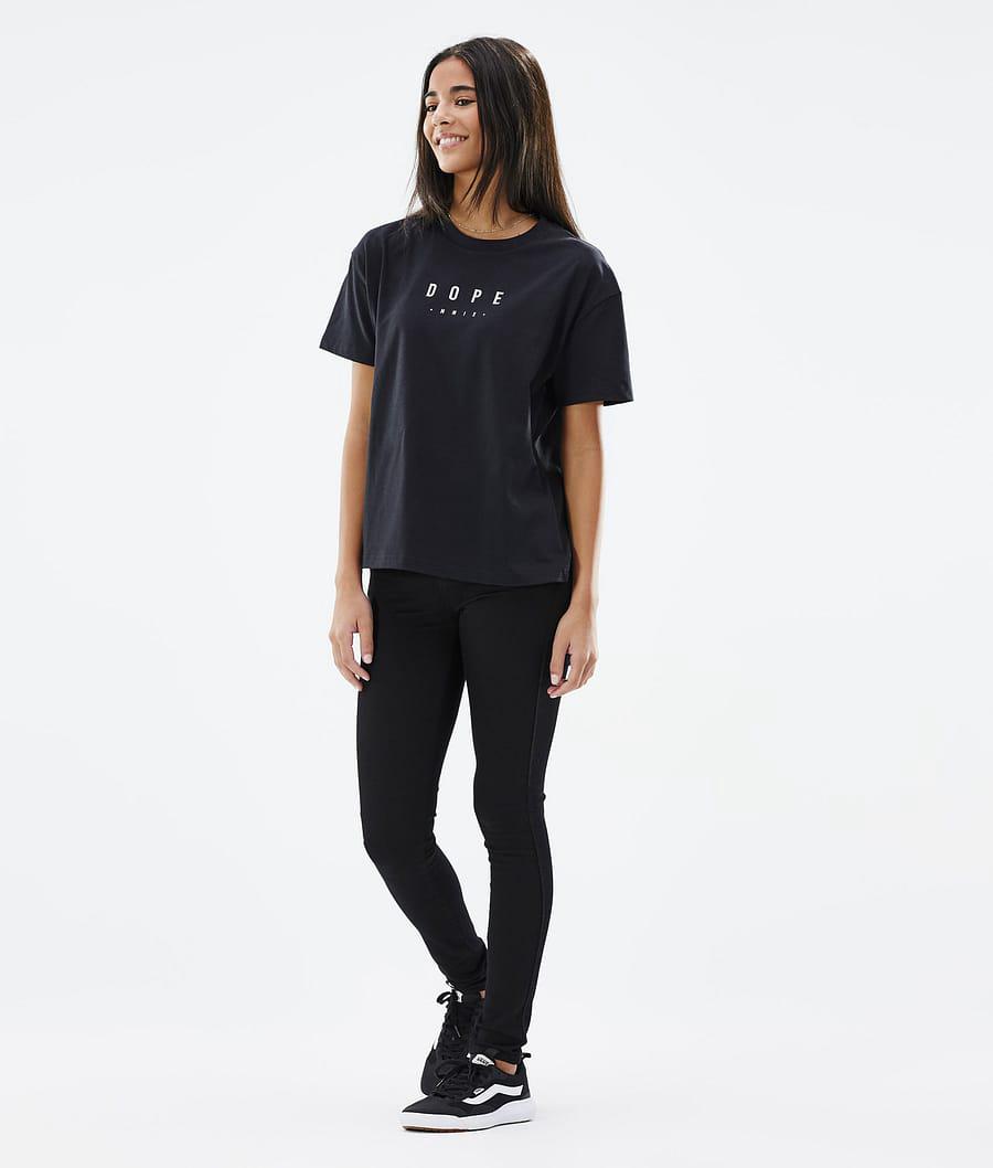 Women's Dope Standard W Peak T-shirt Black  USA |  JKNVY-7103