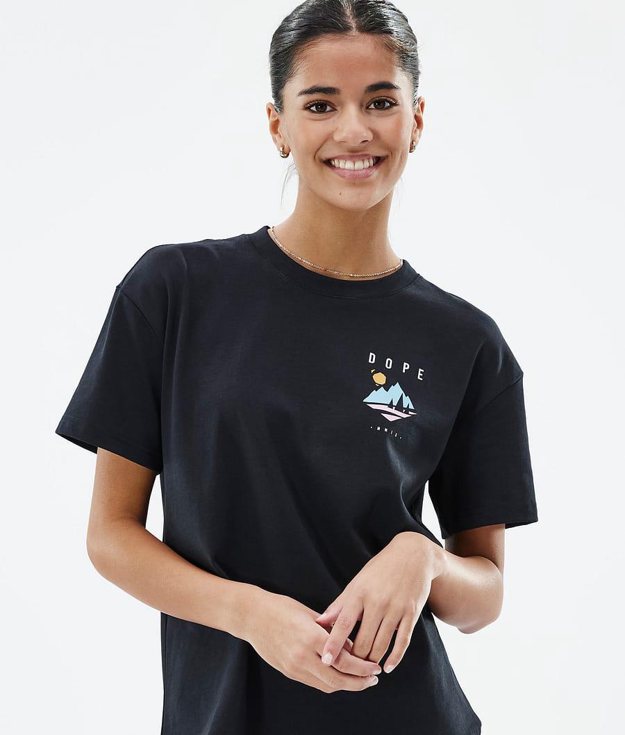 Women's Dope Standard W Pine T-shirt Black  USA |  GNJKB-2046