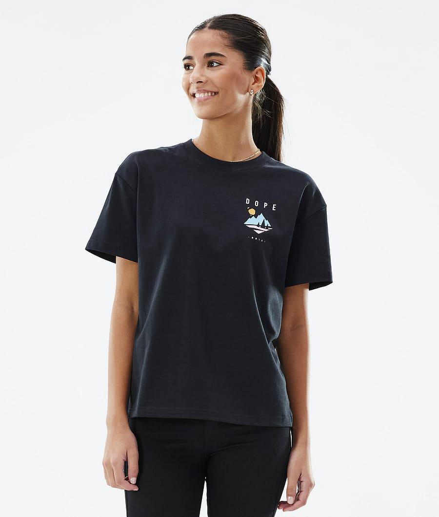 Women's Dope Standard W Pine T-shirt Black  USA |  GNJKB-2046