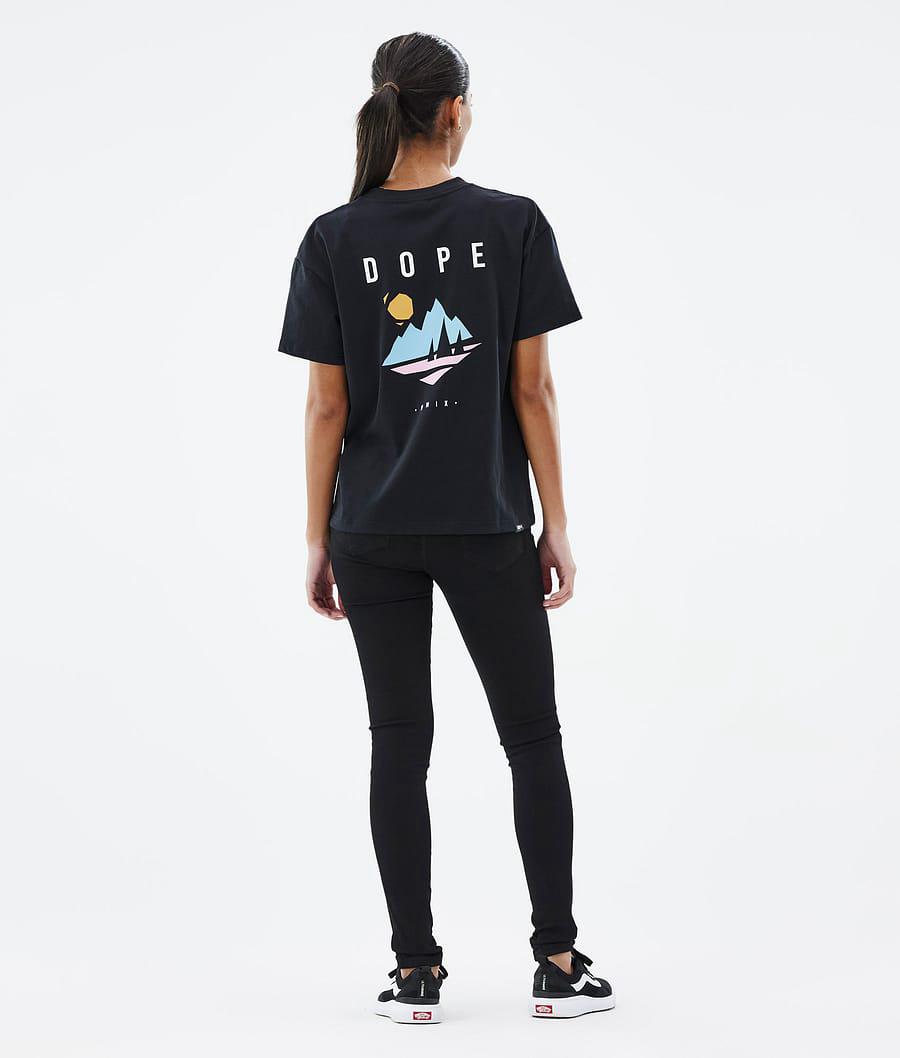 Women's Dope Standard W Pine T-shirt Black  USA |  GNJKB-2046