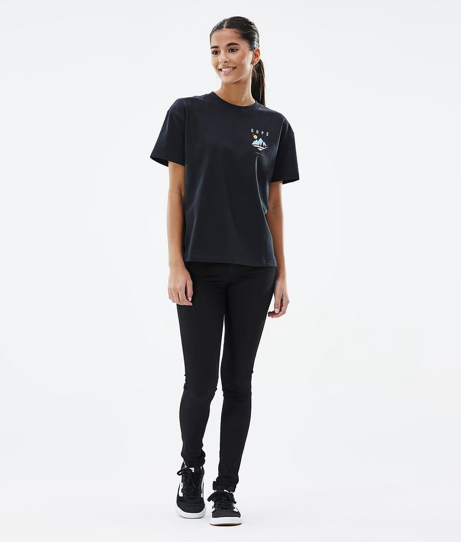 Women's Dope Standard W Pine T-shirt Black  USA |  GNJKB-2046