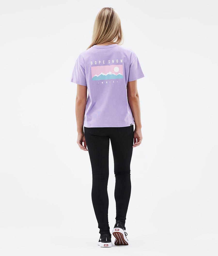 Women's Dope Standard W Range T-shirt Faded Violet Purple  USA |  PDBUL-5641