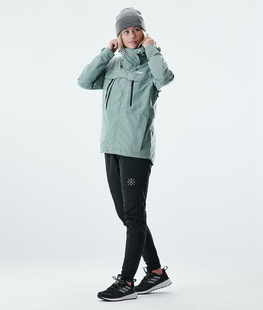 Women's Dope Trekker W Outdoor Jacket Faded Green  USA |  IQVAK-5842