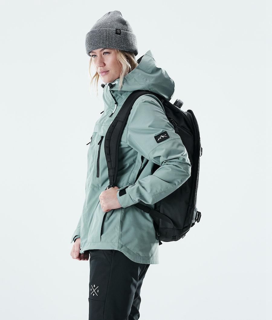 Women's Dope Trekker W Outdoor Jacket Faded Green  USA |  IQVAK-5842