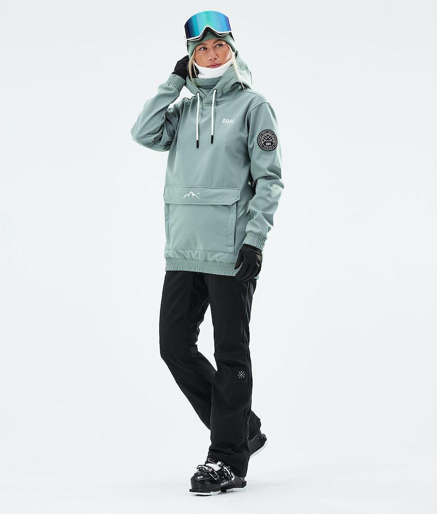 Women's Dope Wylie W Capital Ski Jacket Faded Green  USA |  FOACB-2907