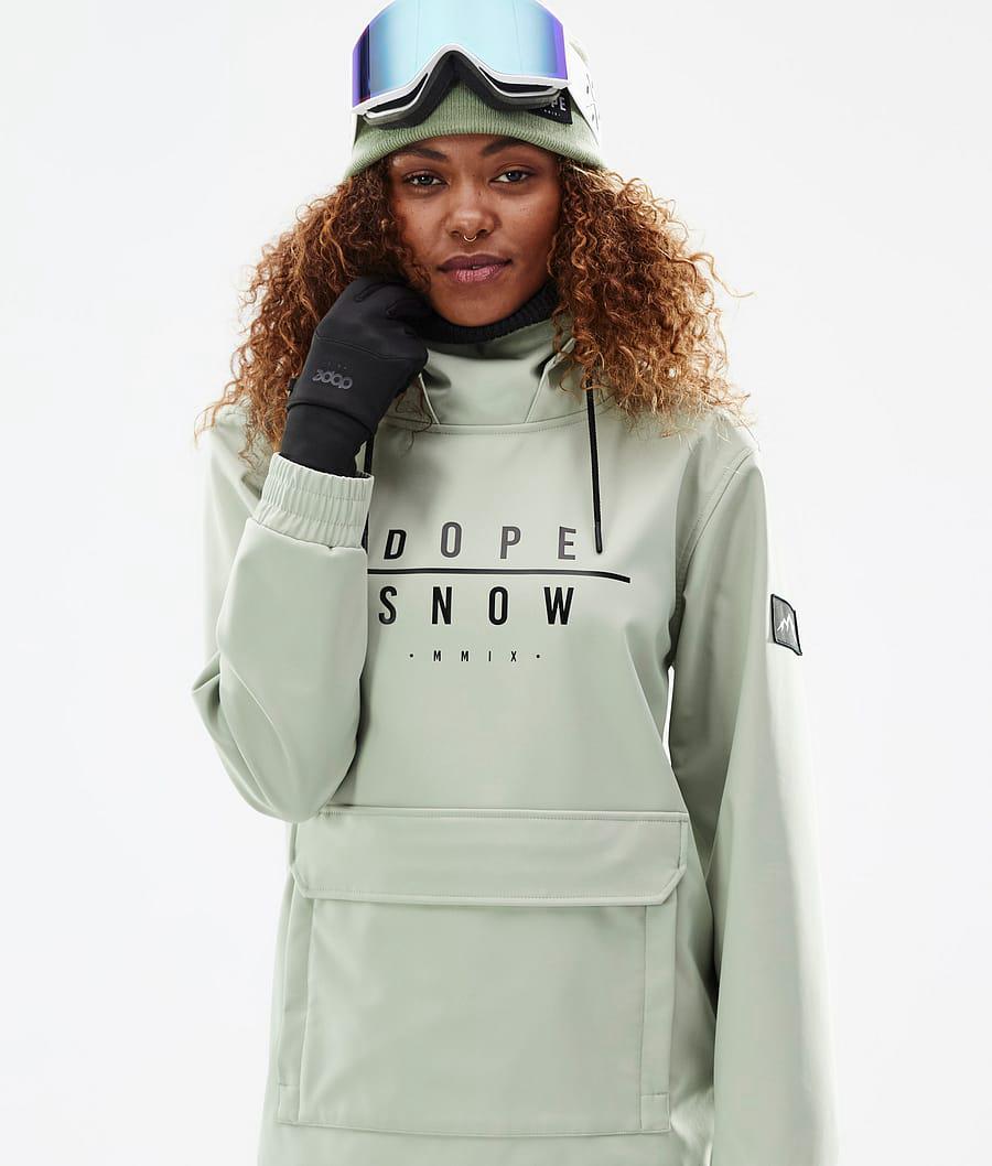 Women's Dope Wylie W DS Snowboard Jacket Soft Green  USA |  BHTDN-8297