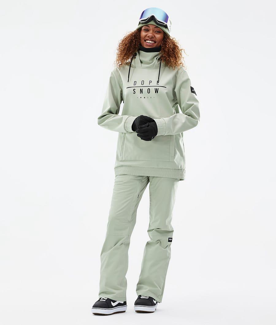 Women's Dope Wylie W DS Snowboard Jacket Soft Green  USA |  BHTDN-8297