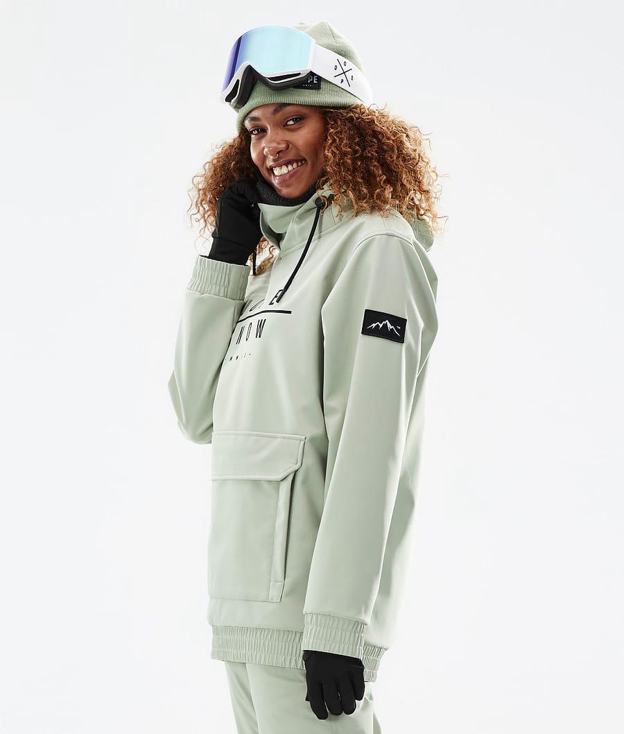 Women's Dope Wylie W DS Snowboard Jacket Soft Green  USA |  BHTDN-8297