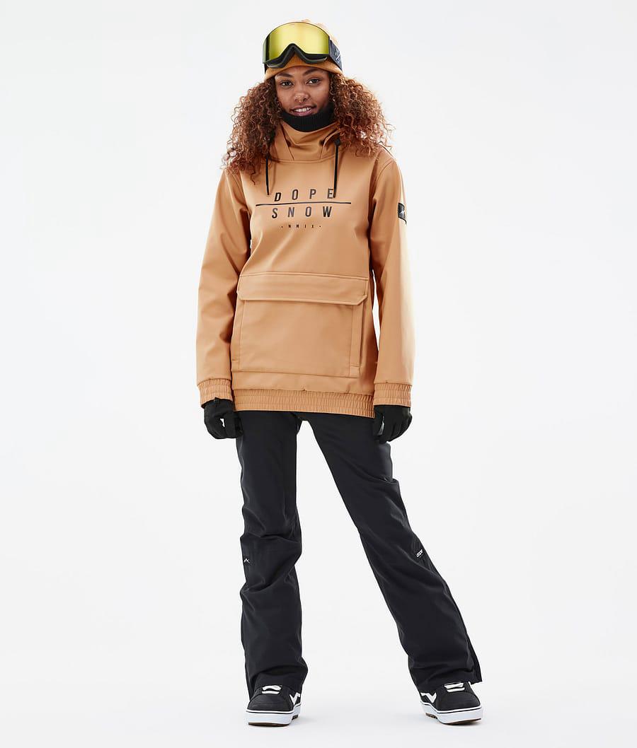 Women's Dope Wylie W DS Snowboard Jacket Khaki Yellow  USA |  JCXEG-3584