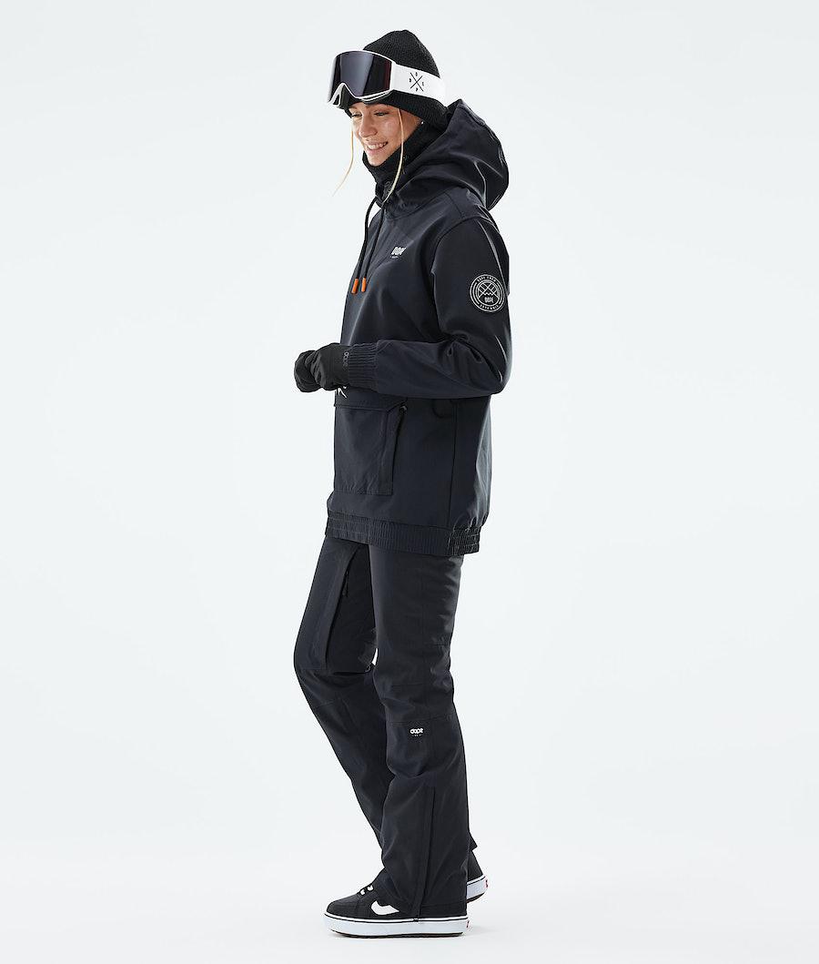 Women's Dope Wylie W Snowboard Jacket Capital Black  USA |  PGVWI-9156