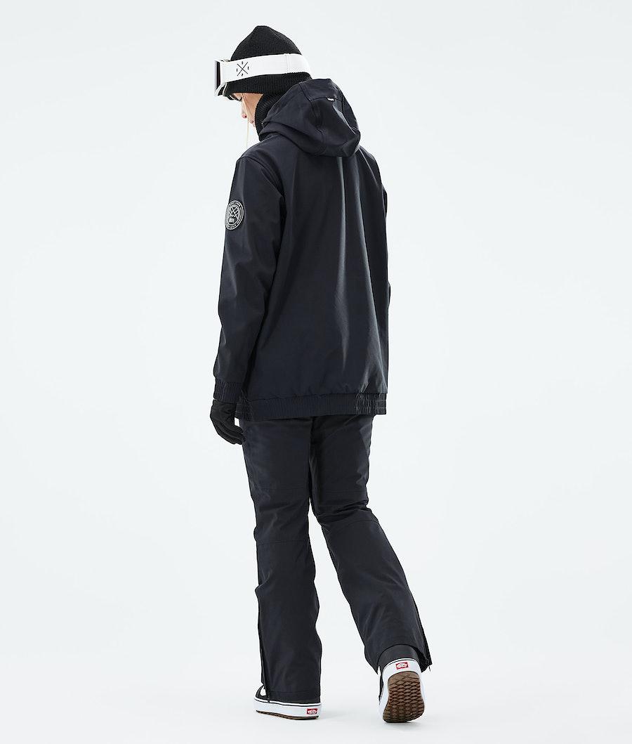 Women's Dope Wylie W Snowboard Jacket Capital Black  USA |  PGVWI-9156