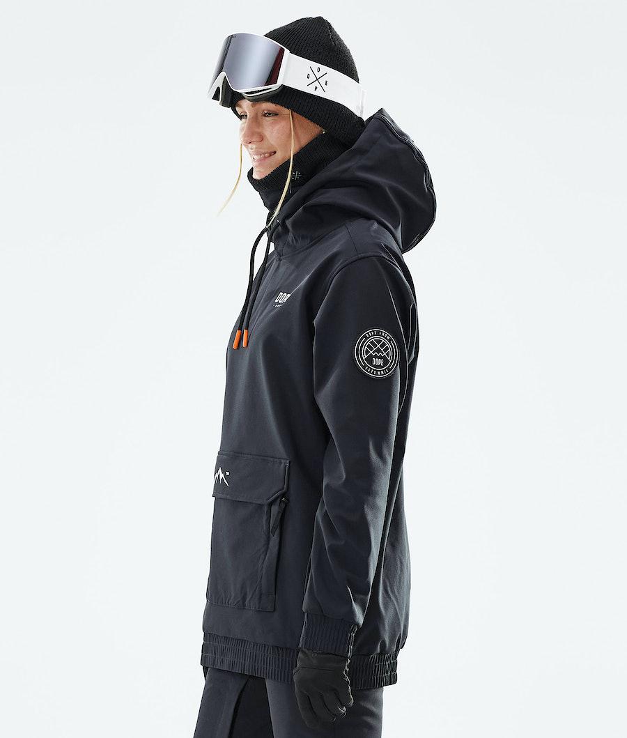 Women's Dope Wylie W Snowboard Jacket Capital Black  USA |  PGVWI-9156